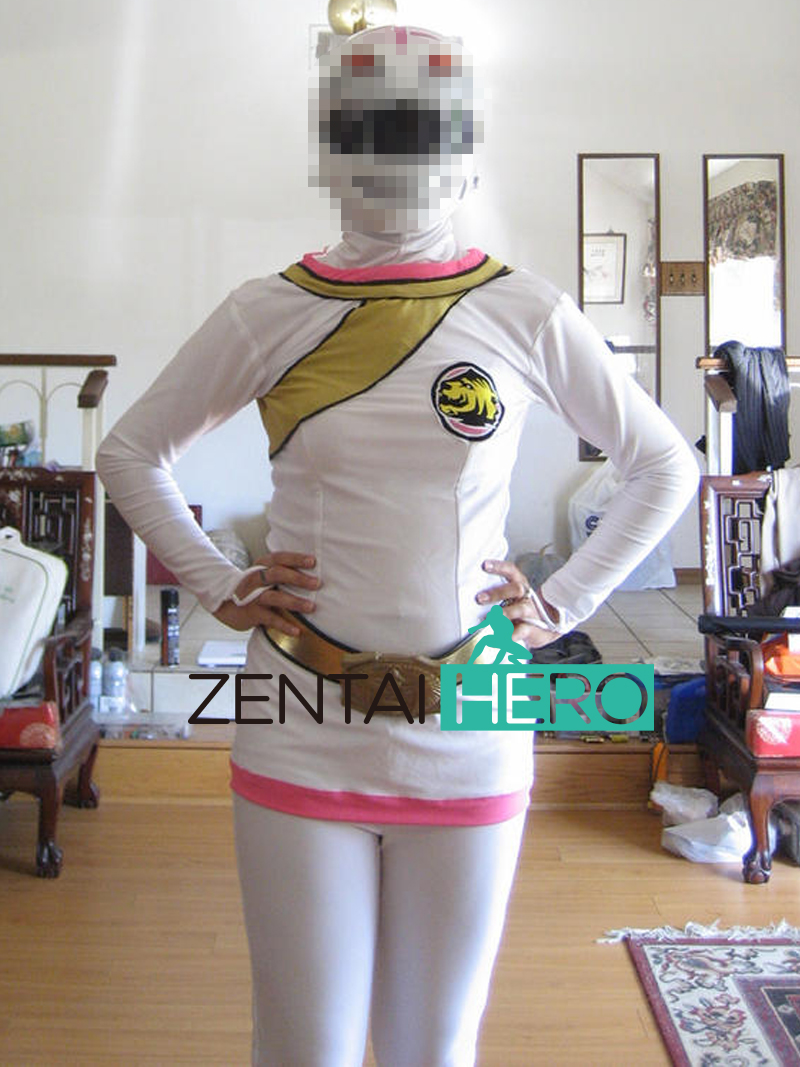 GaoWhite Hyakujuu Sentai Gaoranger Cosplay Costume No Helmet