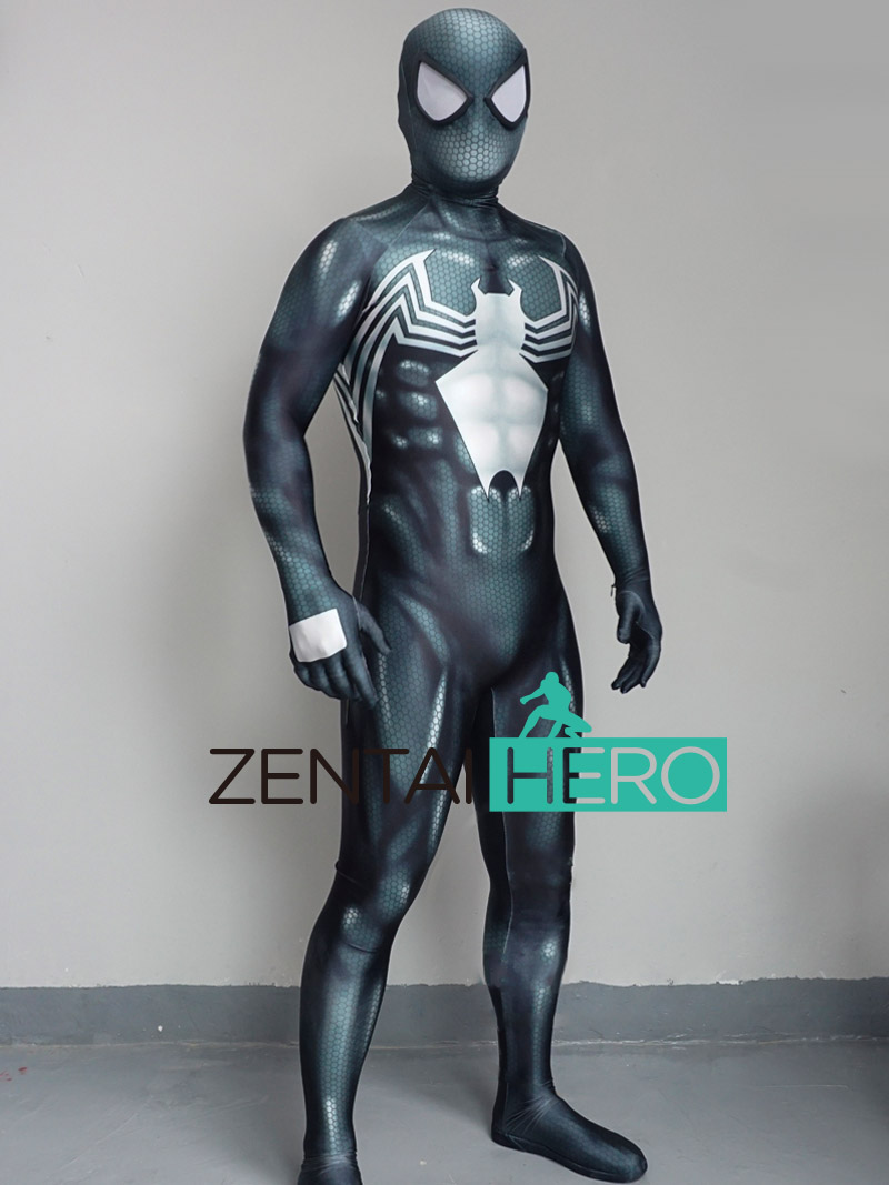 Hot Spiderman Venom Black Spider-Man Cosplay Halloween Costume