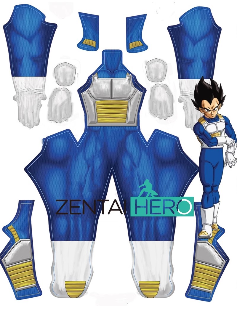 3D Printed Lycra Spandex Vegeta Yonsei Cosplay Costume