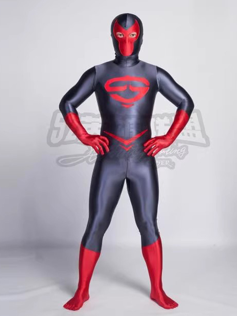 Sexy Shiny Satin Black/Red Fashion Cosplay Cotumes