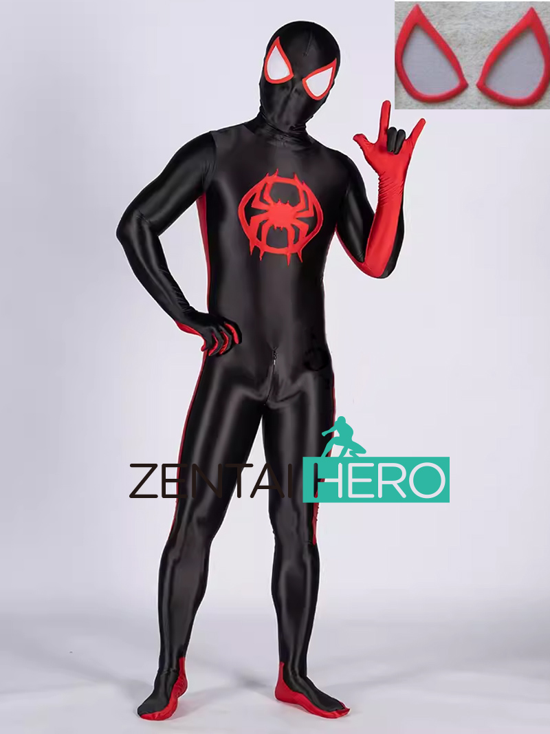 Shiny Satin Spandex Across the Spider Miles Cosplay Costume
