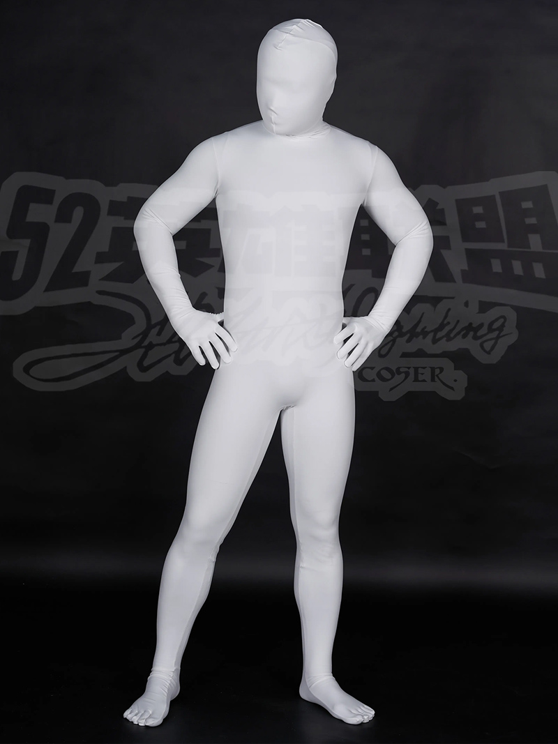 New Sexy Matt White Spandex Zentai Full Bodysuits