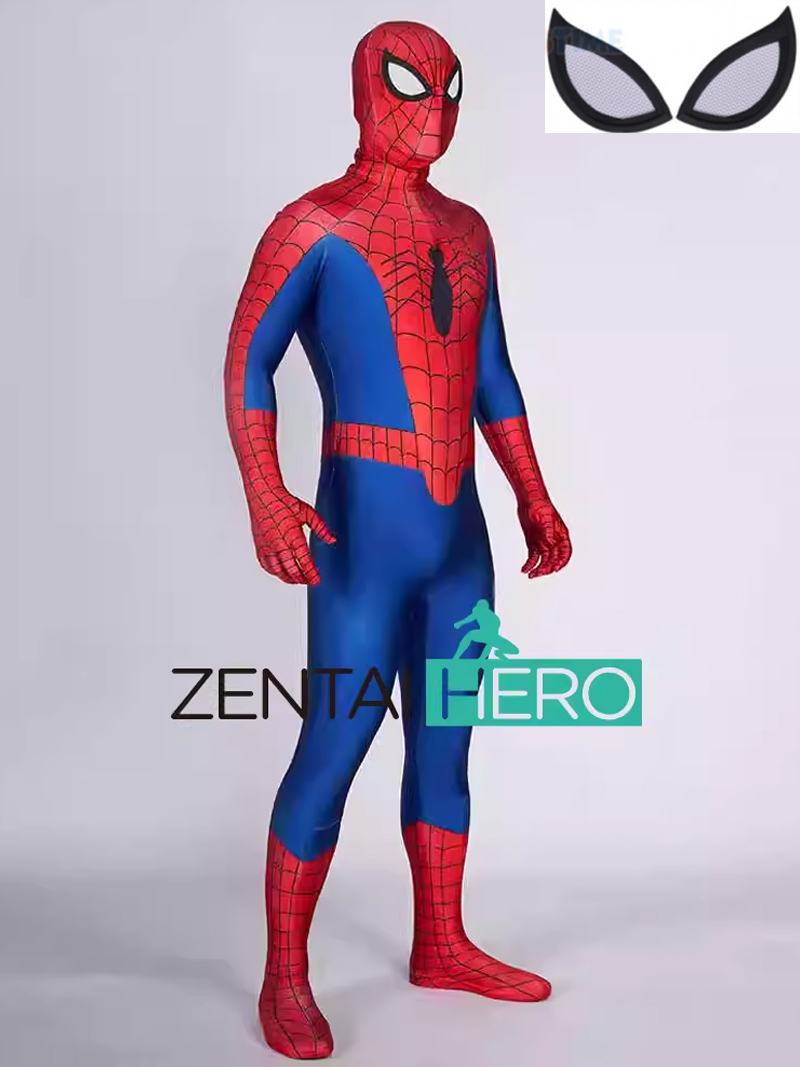 New Printed Japanese Spider Cosplay Costume with Lenses