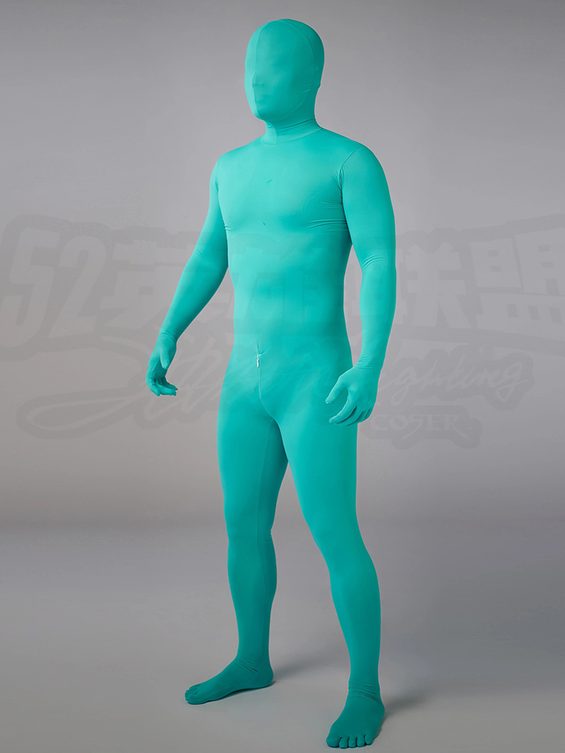 New Sexy Silky Matte Lake Green Spandex Zentai Full Bodysuits