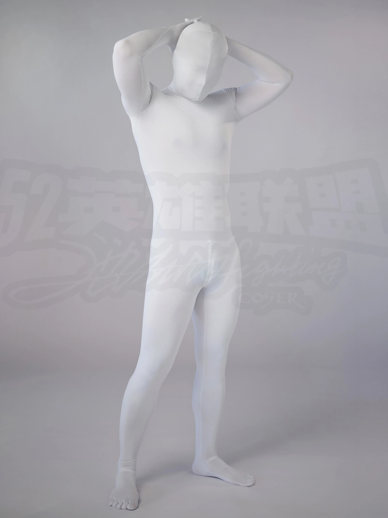 New Sexy Silky Matte White Spandex Zentai Full Bodysuits