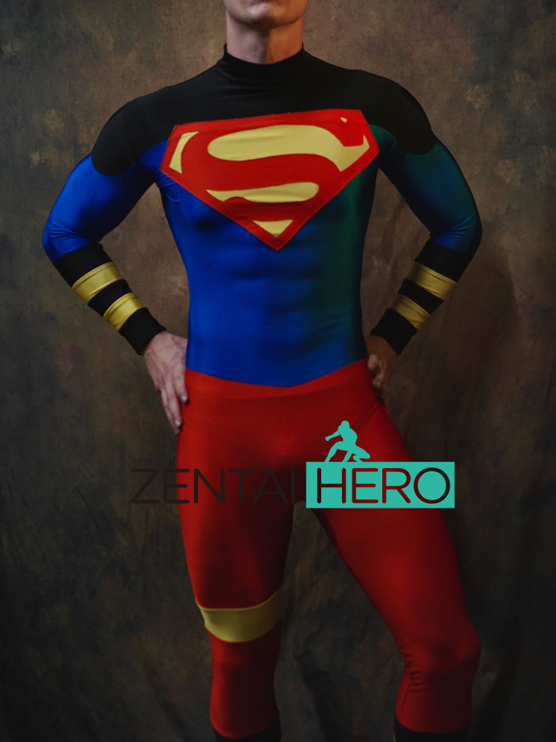 New Superboy Cosplay Costume Spandex Halloween Suit