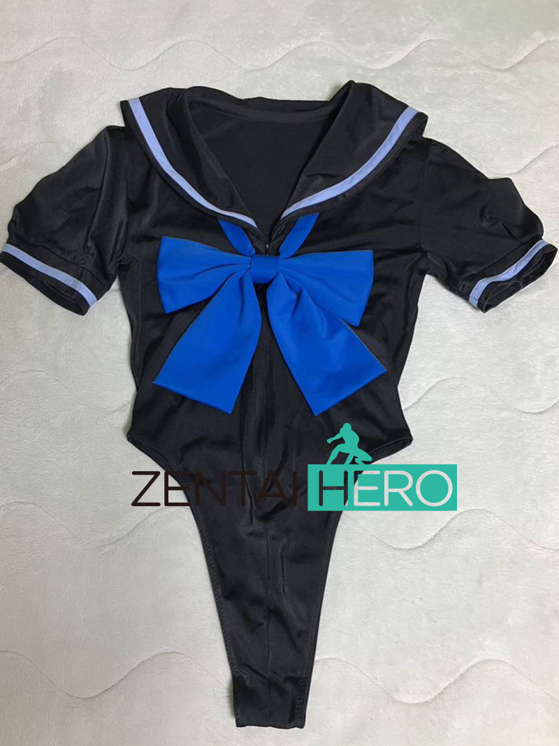 Sexy Heroine Moon Sailor Black Spandex Cosplay Leotard