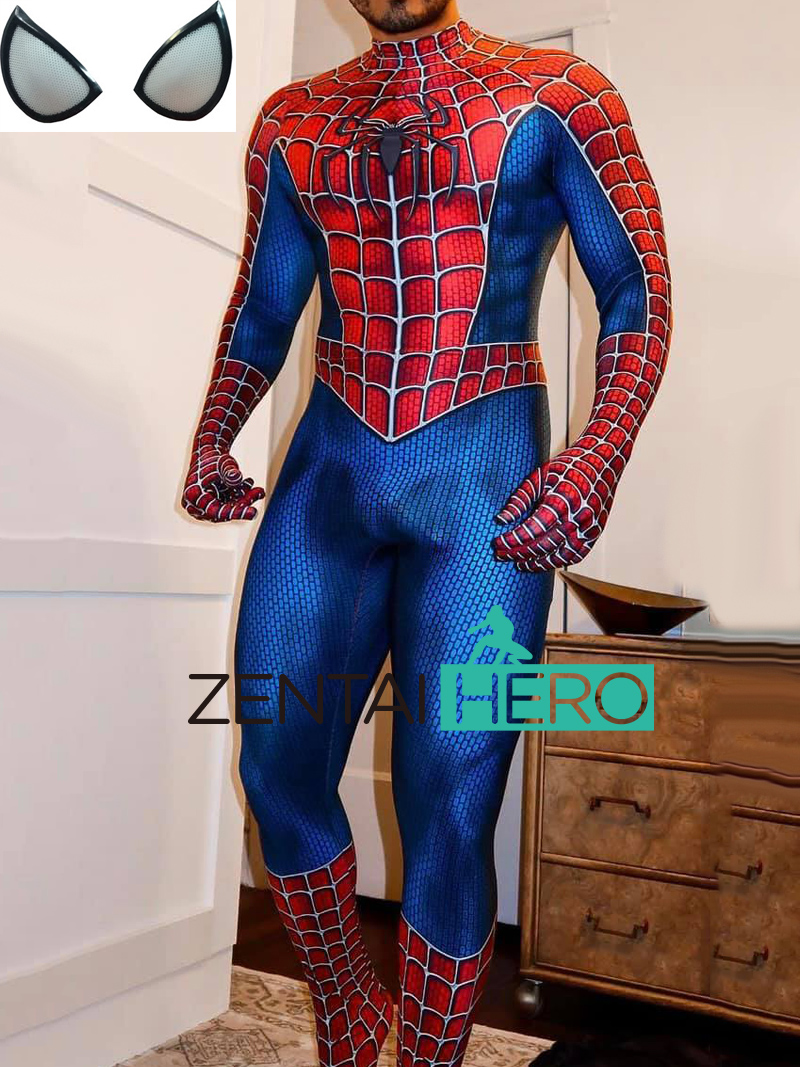 Printed Original Movie Raimi Spiderman Costume Muscle Pattern