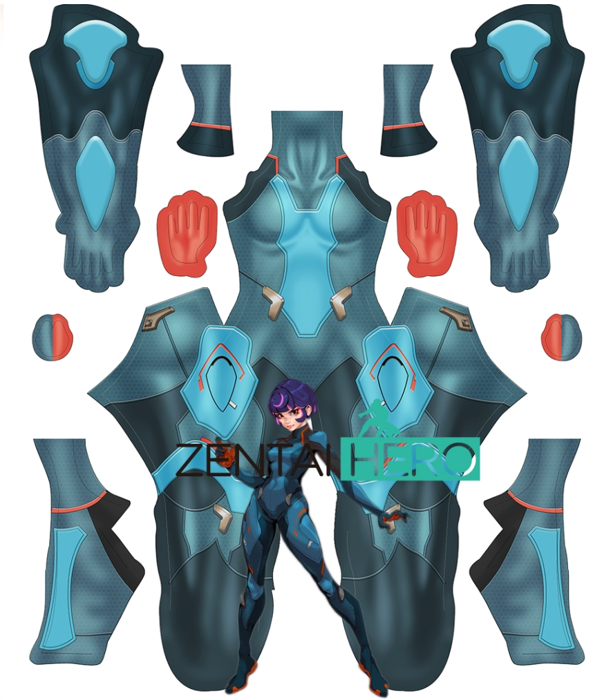 Printed Game D.VA Juno Cosplay Costume