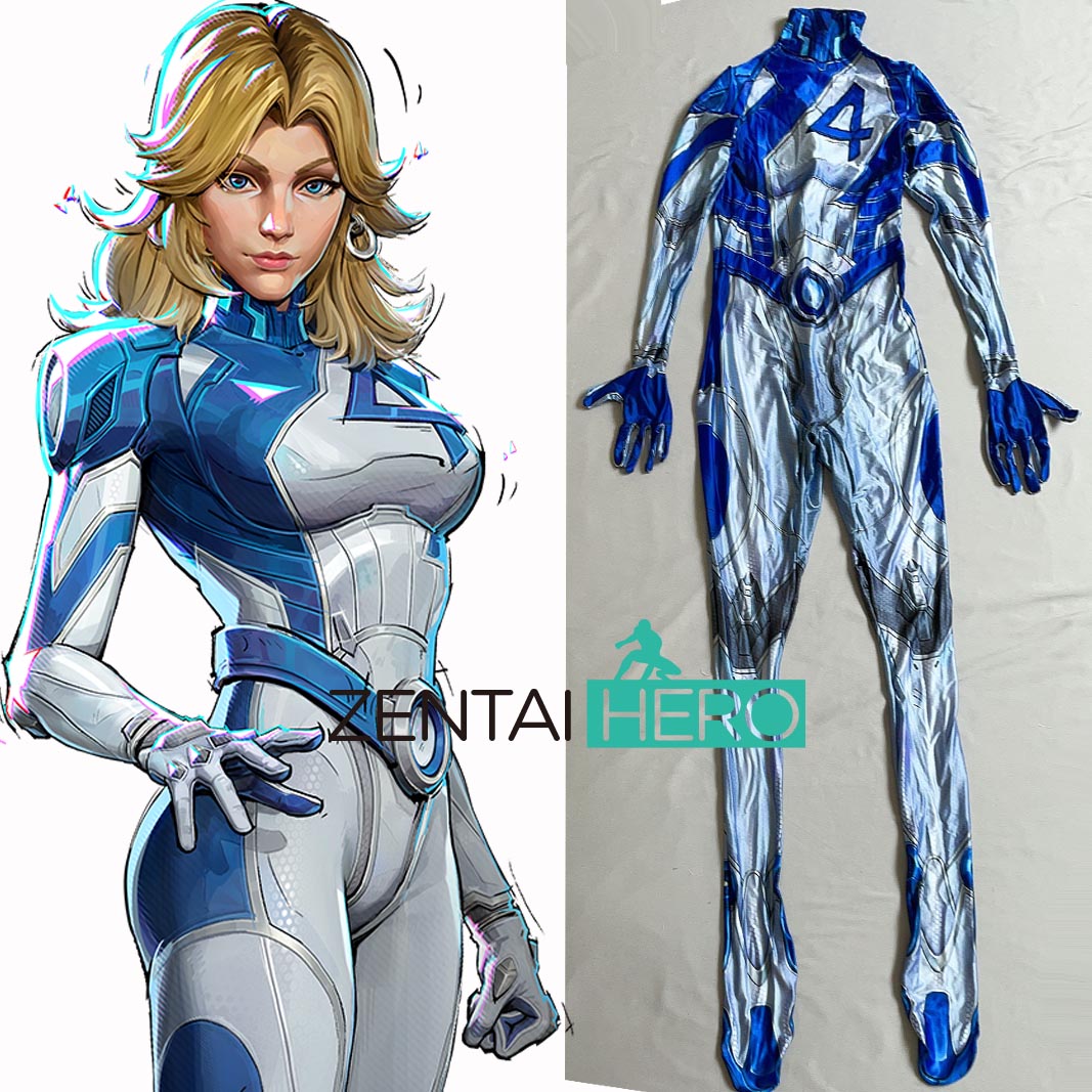 New Rivals Susan Storm Invisible Woman Cospaly Costume
