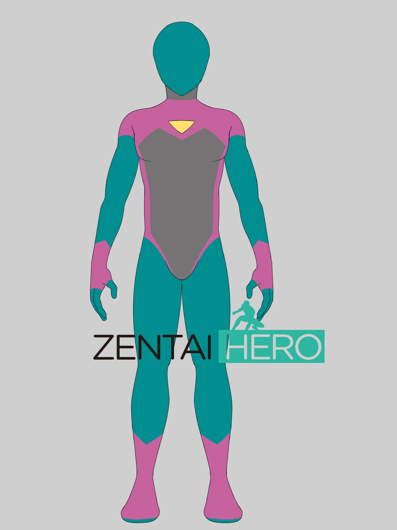 Printing Pattern Design Green Pink Shiny Satin Cosplay Costume