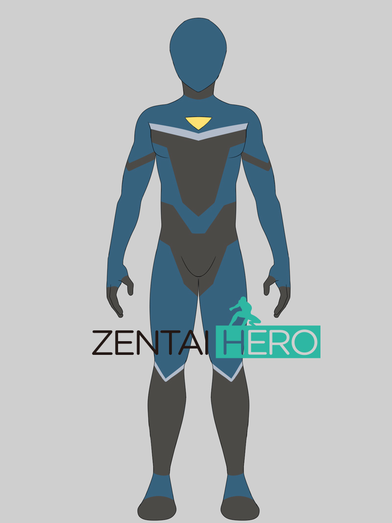 3D Printing Pattern Design Dark Blue Shiny Satin Cosplay Costume