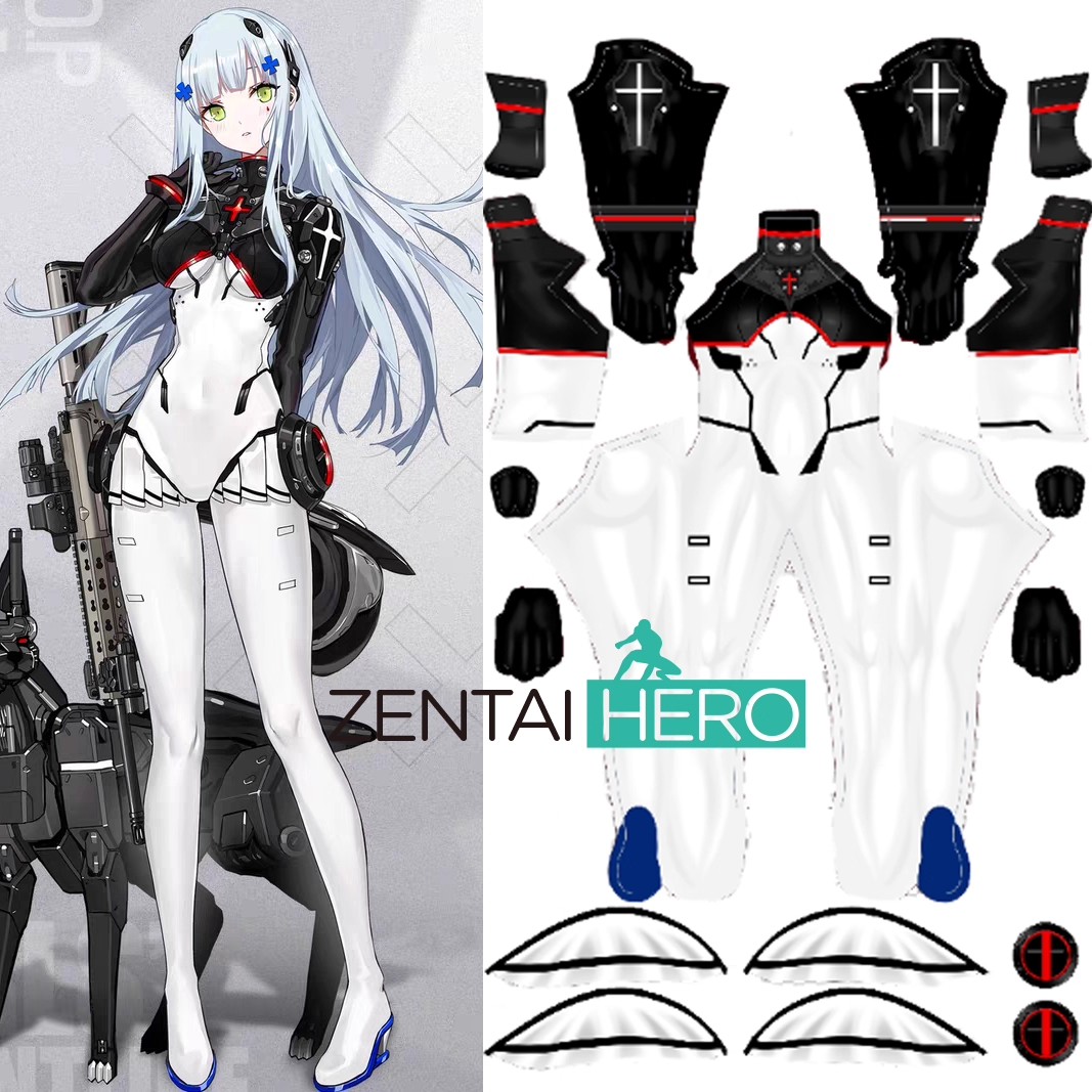 3D Printed Girls Frontline HK416 Game Cosplay Costume