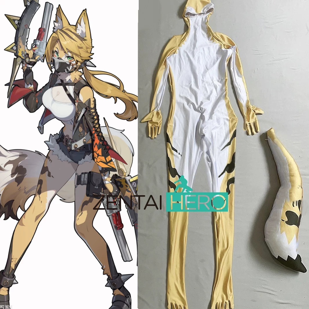 Printed Game Zenless Zone Zero Pulchra Cosplay Costume with Tail