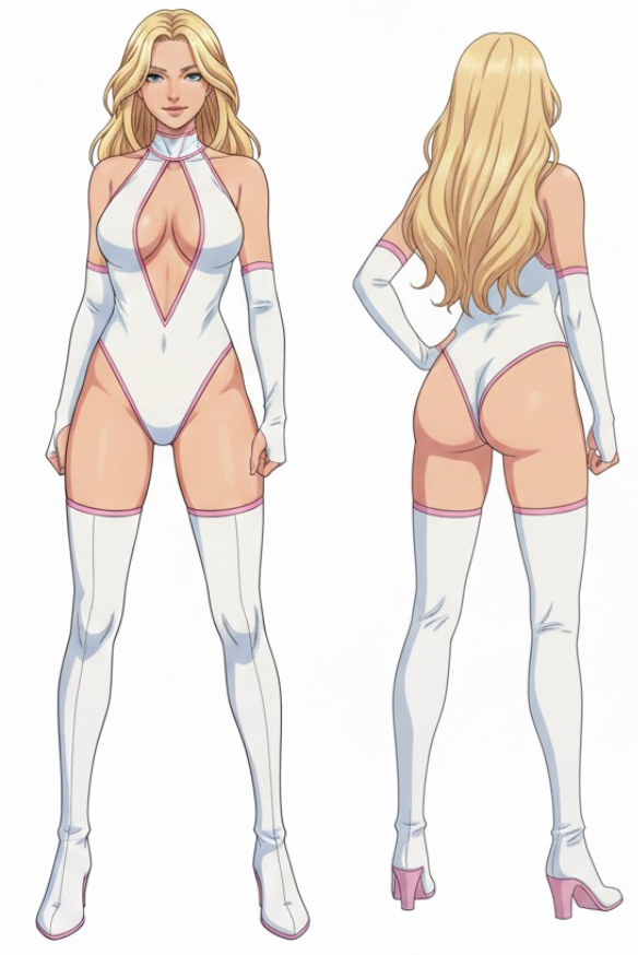 White Pink Lycra Spandex Zentai Leotard Bodysuit