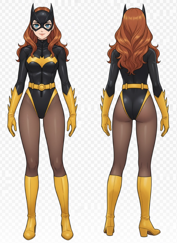 Sexy Black Batgirl Lycra Spandex Zentai Leotard Bodysuit