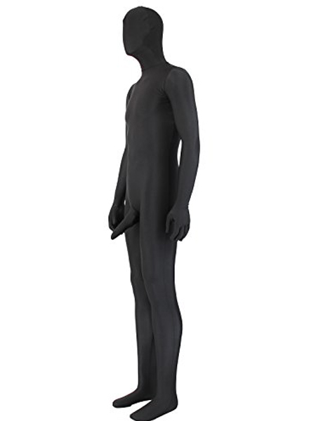 Black Full Body Zentai With Penis