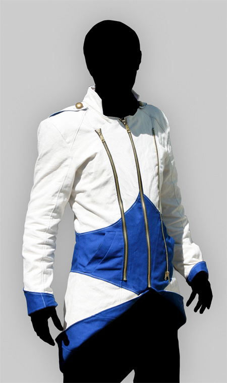 Assassin's Creed III Connor Blue And White Jacket Cosplay Costu