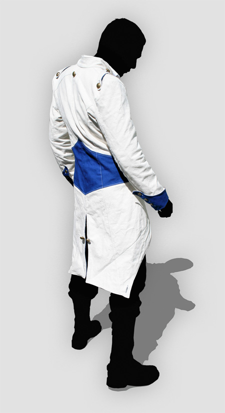 Assassin's Creed III Connor Blue And White Jacket Cosplay Costu