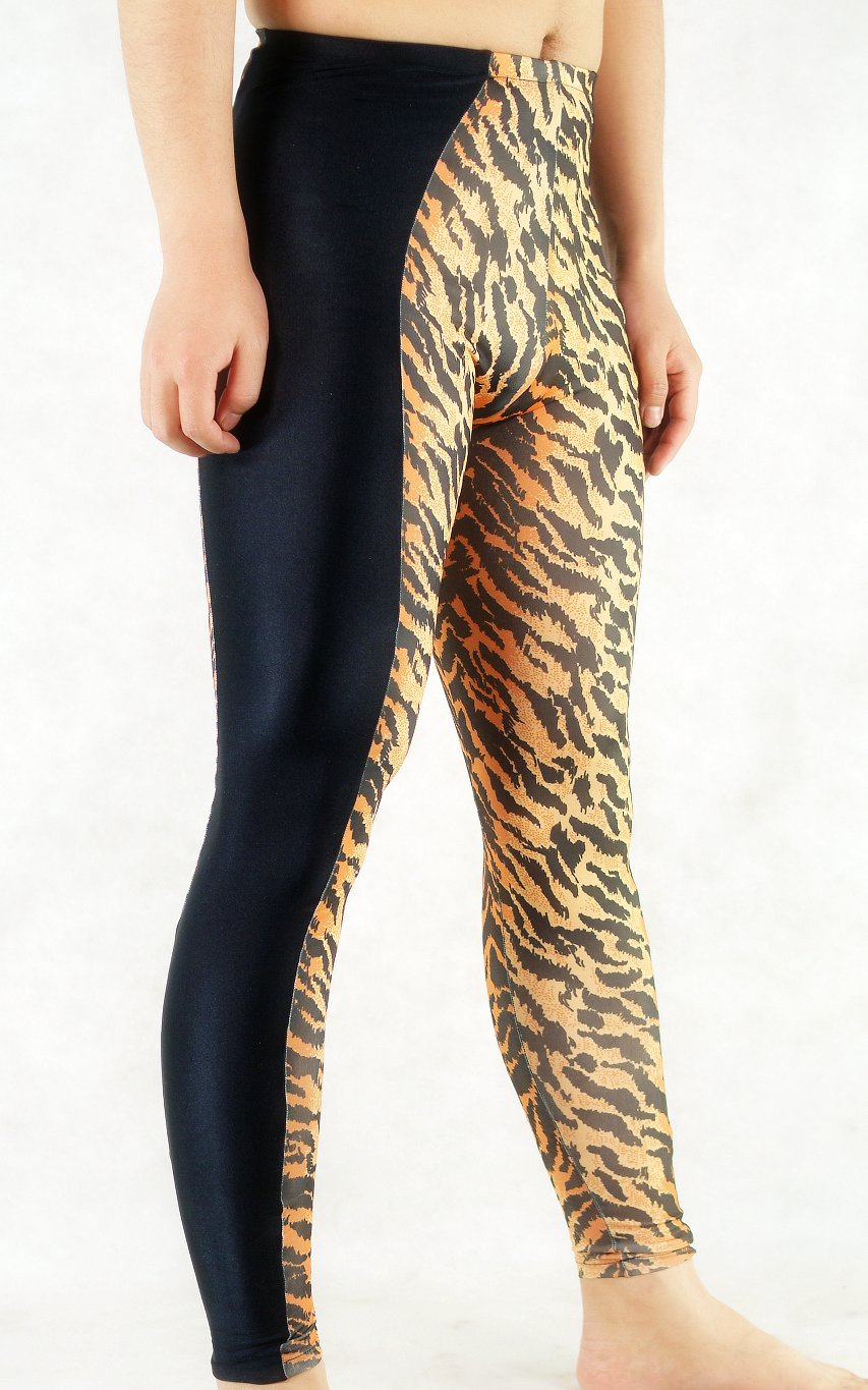 Leopard Black Spandex Leggings