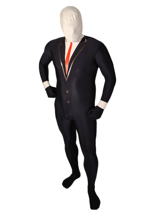 Men's Black Spandex Tuxedo Morphsuit Catsuit [16061742] - $39.99 ...