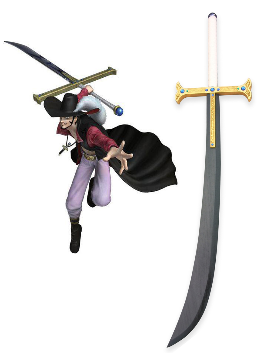 One Piece Dracule Mihawk Zweihänder Cosplay Wooden Weapons