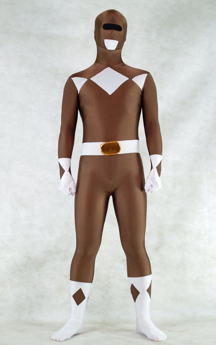 Ranger Halloween Costumes Brown MIGHTY MORPHIN