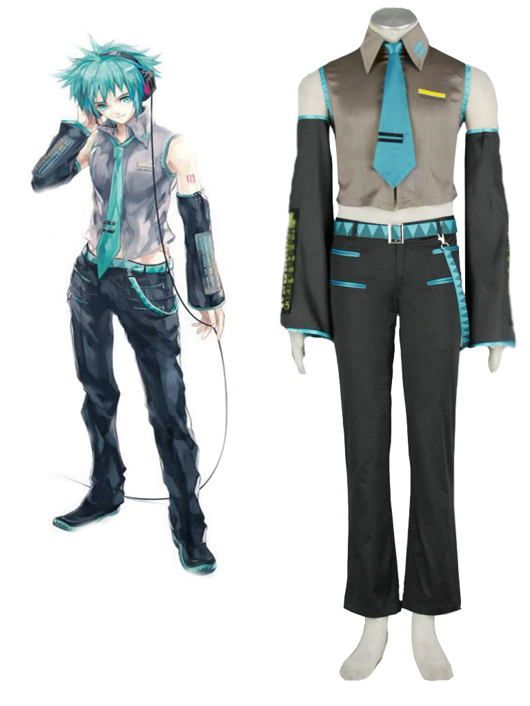 Vocaloid Hatsune Mikuo Cosplay Costume Male