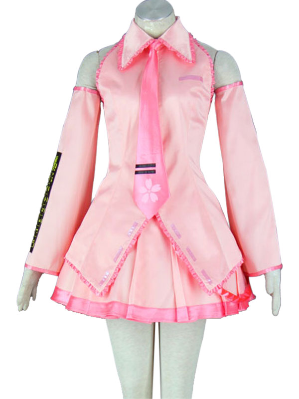 Vocaloid Pink Sakura Hatsune Miku Cosplay Costume 桜ミク