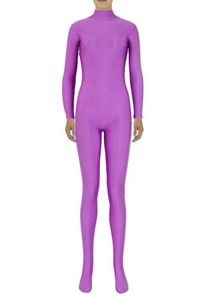 Purple Lycra Spandex Leotard Tights Bodysuits