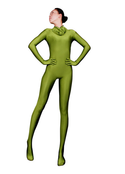 Army Green Lycra Spandex Zentai Suit