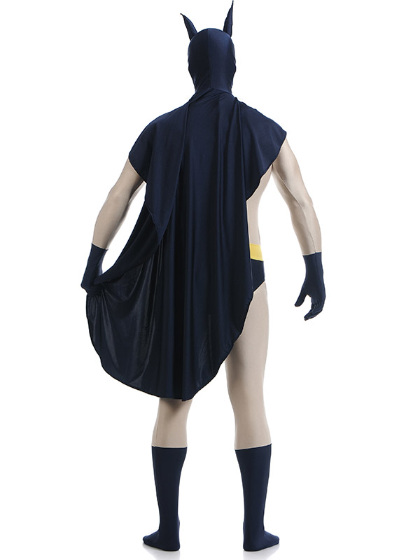 Batman Halloween Costume With Navy Blue Cape