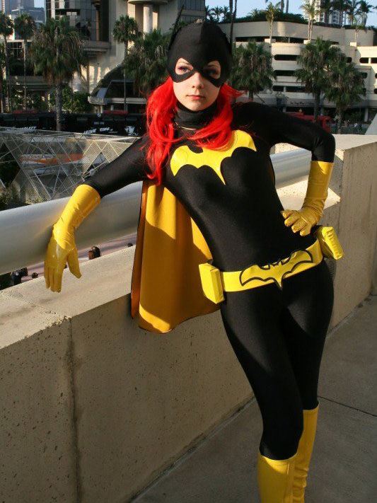 Black Spandex Batgirl Cosplay Costume Justice League