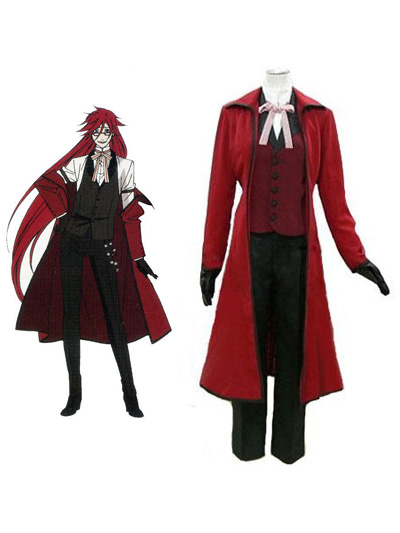 Black Butler Kuroshitsuji Death Scythe Grell Sutcliff Cosplay Co