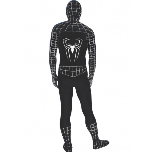 Full Body Black Spiderman Costume