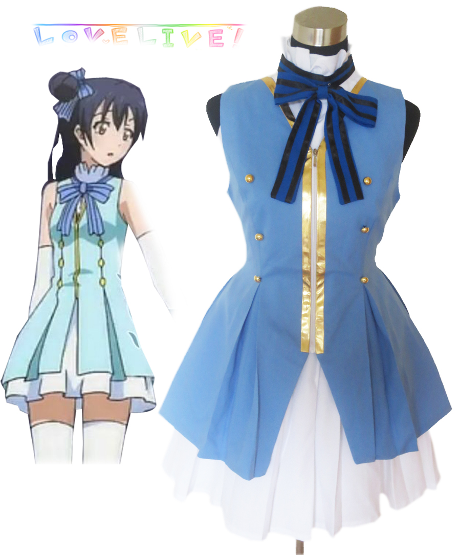 Love Live! Start dash!!Sonoda Umi Sky Blue Lolita Dress Cosplay