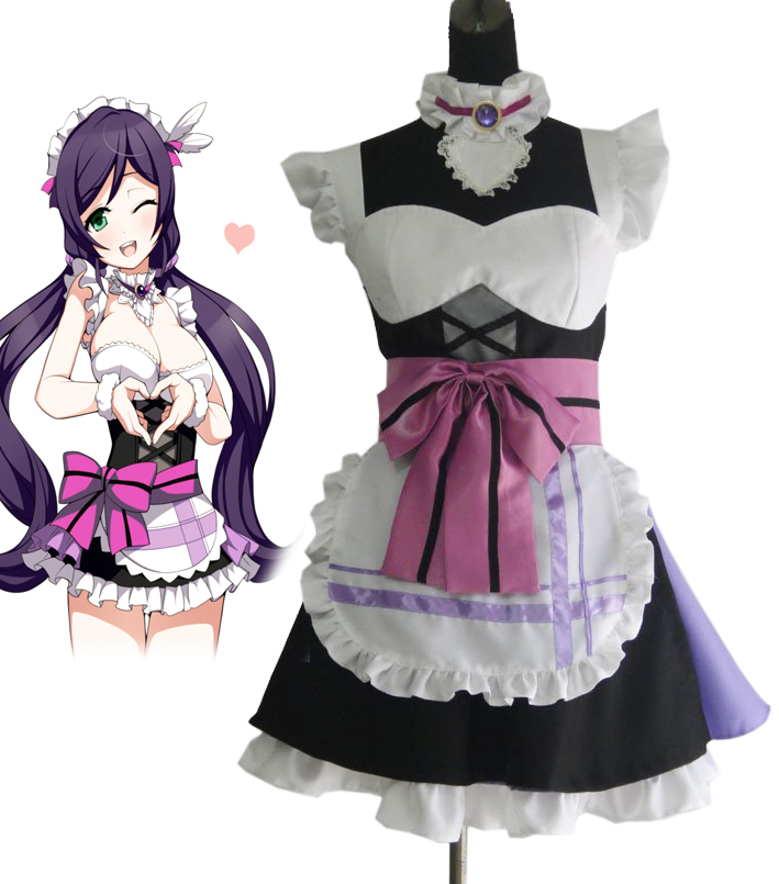 Love Live! Toujou Nozomi Maid Cosplay Costumes