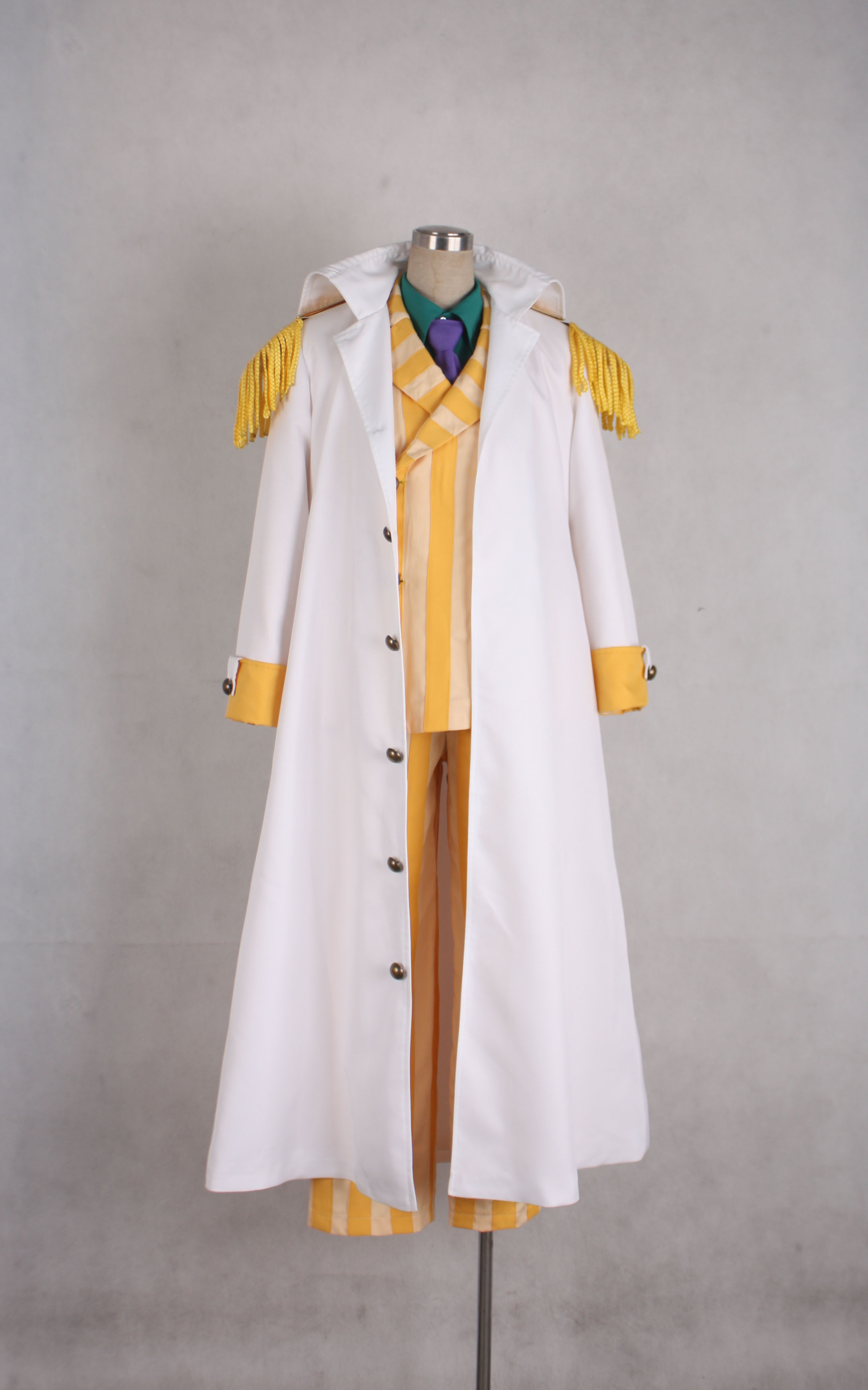 One piece Kprusoian Yellow Monkey Navy Admiral Uniform Cosplay C
