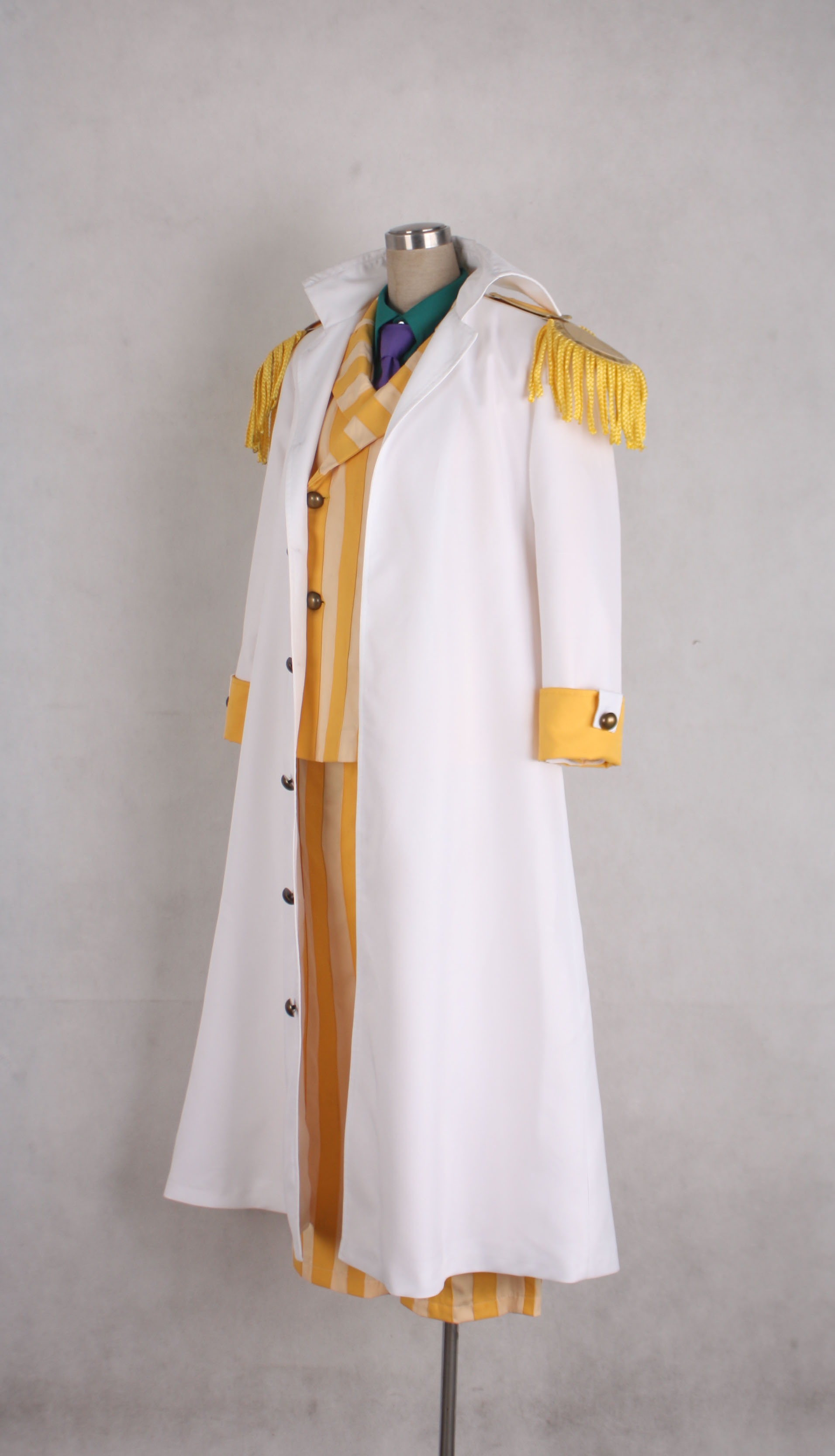 One piece Kprusoian Yellow Monkey Navy Admiral Uniform Cosplay C