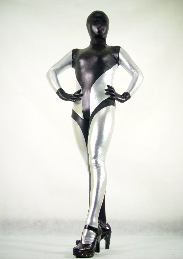 Silver Sexy Halloween Costumes For Women Zentai