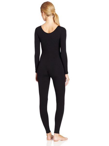 Black Spandex Zentai Gym Bodysuit