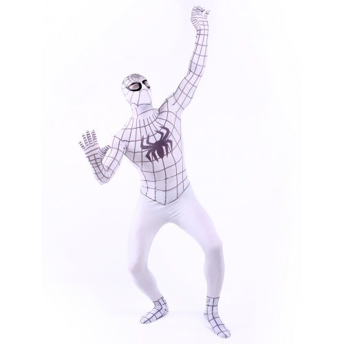White Zentai Suits Spiderman Costume - $44.99 - Superhero costumes ...