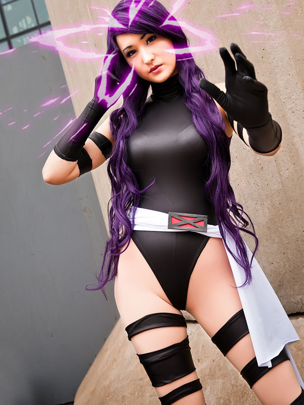 Black Lycra X-Men Psylocke Elizabeth Betsy Braddock Costume