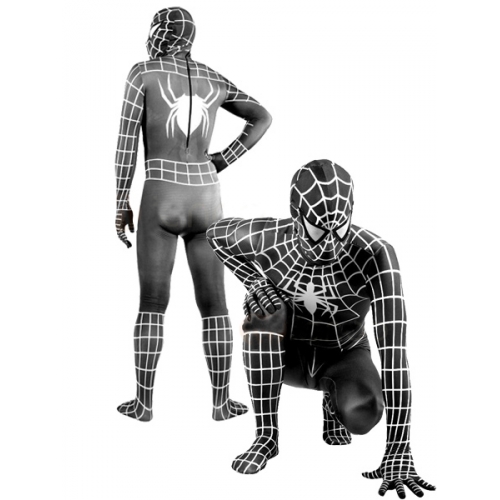 Zentai Suits Adult Black Spiderman Costume