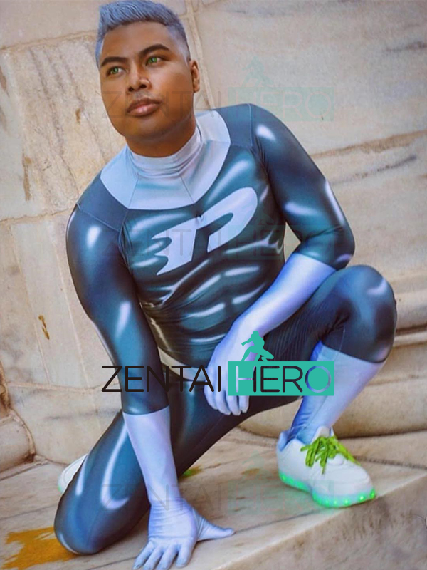 3D Printed Danny Phantom Muscle Male Dyesub Superhero Costume