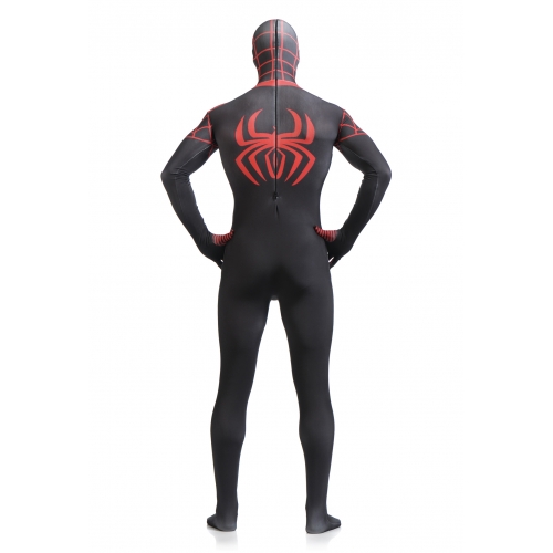 Full Body Adult Black Spiderman Costume
