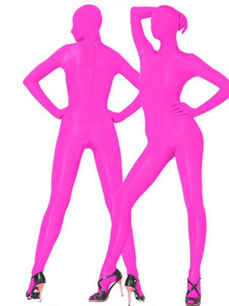 Fushia Lycra Fabric Zentai Suits