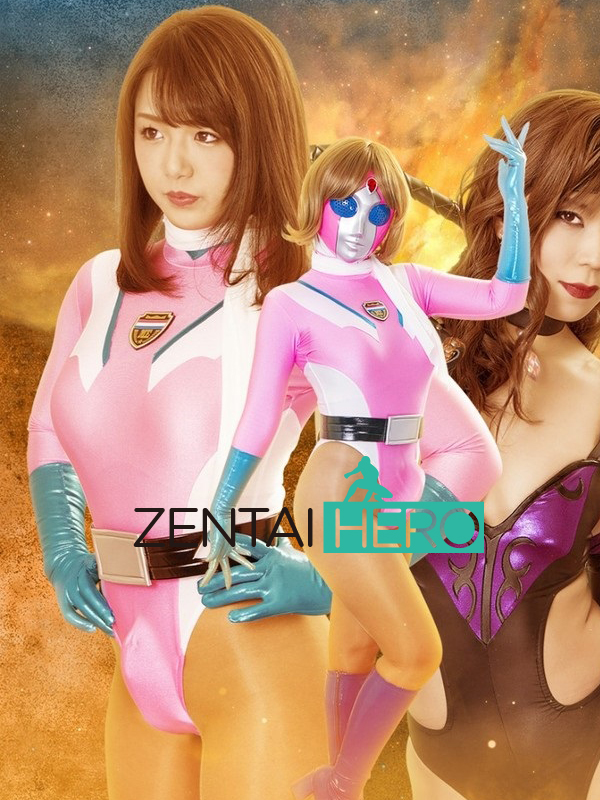 Sexy Spandex Bodysuits Pink Lady Hero Zentai Catsuit no Hood