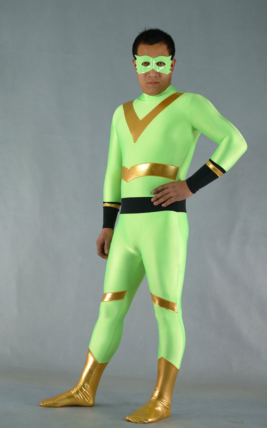 Green Spandex Halloween Costumes Catsuit