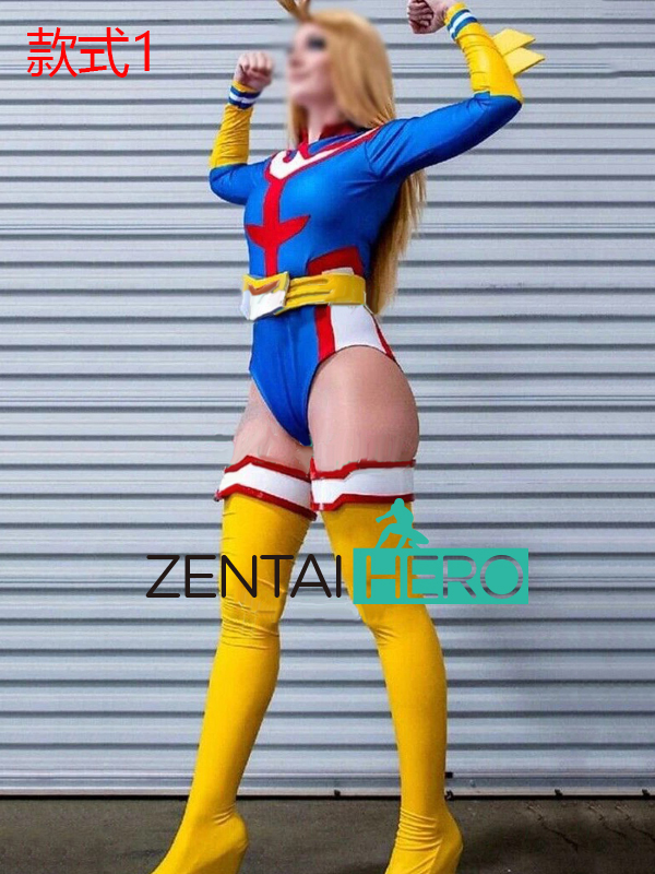 My Hero Academia Lady All Might Cosplay Costume Spandex Leotard